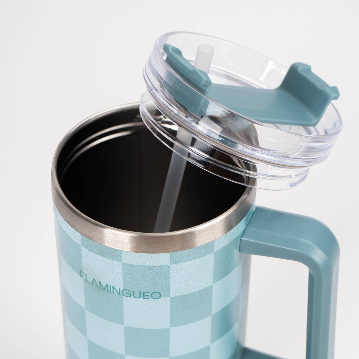 Termoflaske Rustfrit Stål 1,18L Grøn Ternet - Flamingueo Flamingueo