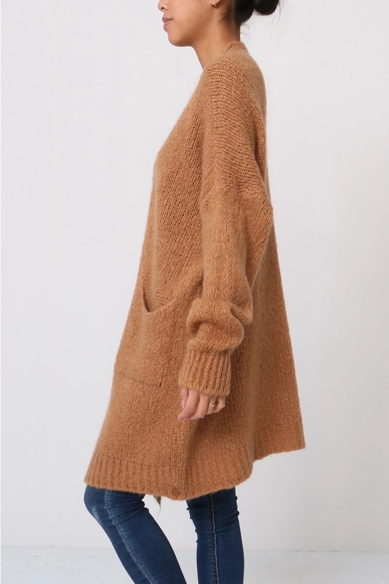 Strik Cardigan mellemlang