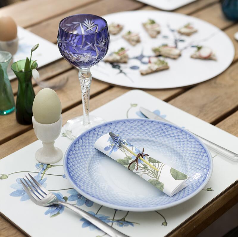 Frokost serviet blå anemone