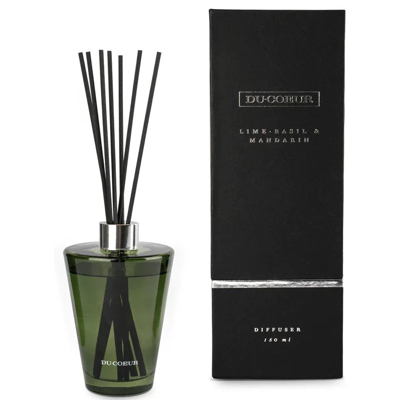 Du Coeur Duft diffuser Lime Basil & Mandarin 150ml