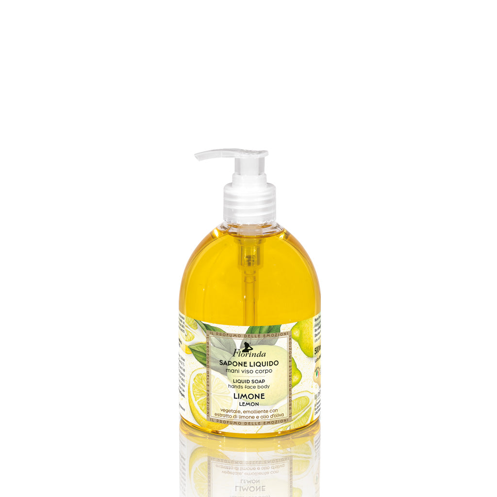 Flydende hånd og kropssæbe lemon fra italienske Florinda