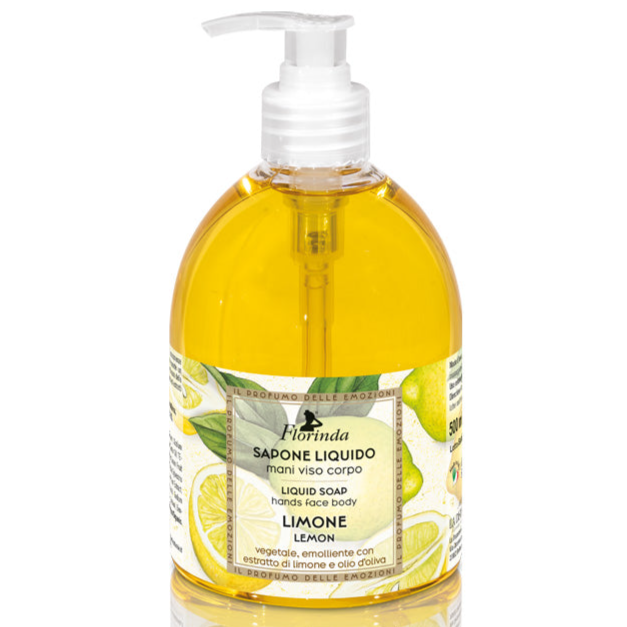 Flydende hånd og kropssæbe lemon fra italienske Florinda