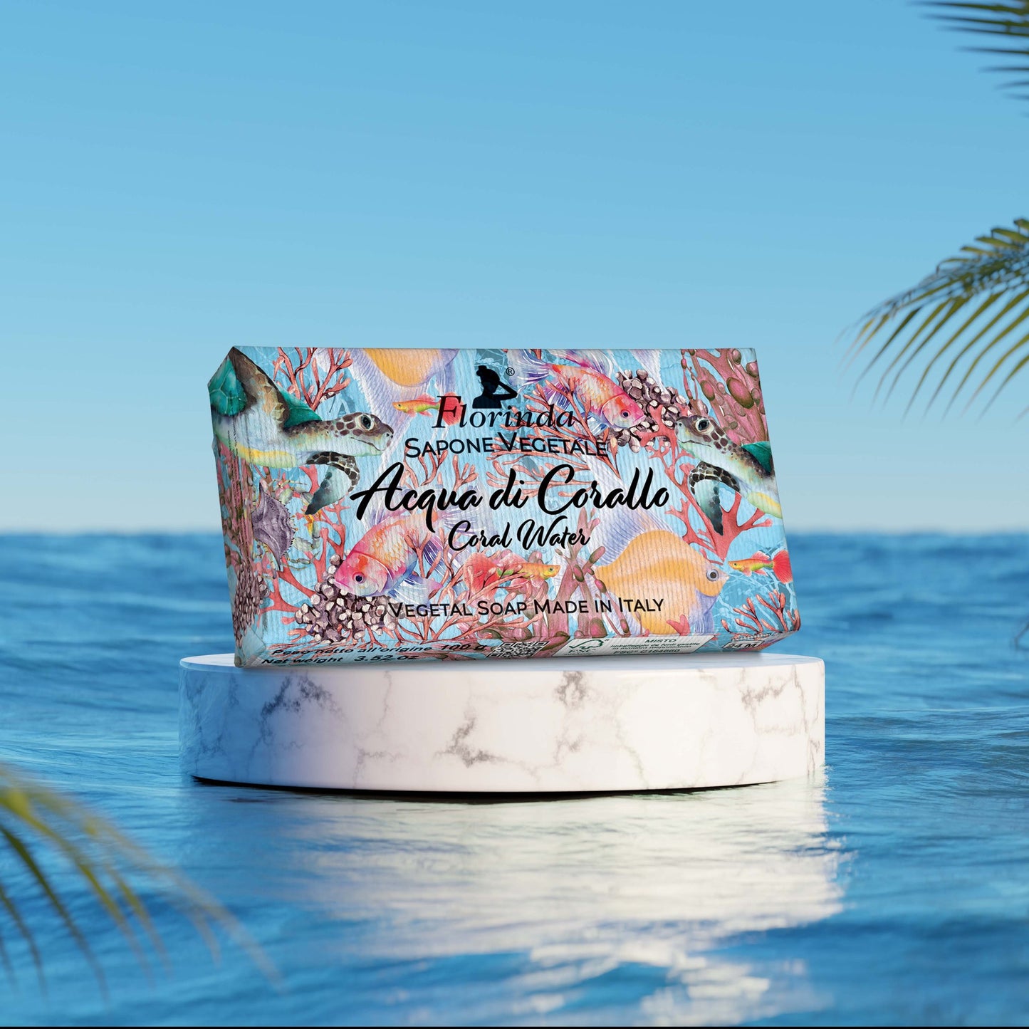 Håndsæbe Acqua di corallo 100 gram fra Florinda