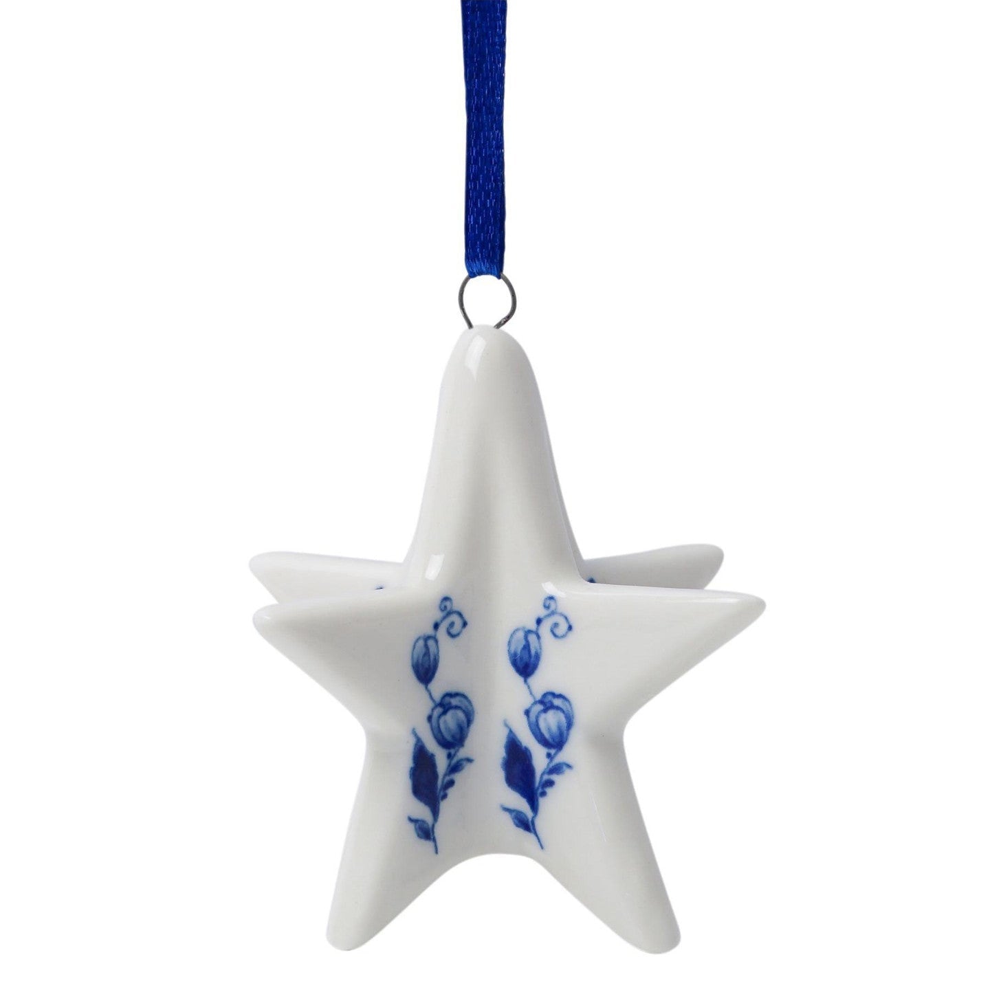 Keramisk juleornament med stjerne – Heinen Delfts Blauw Ornament Heinen Delfts Blauw
