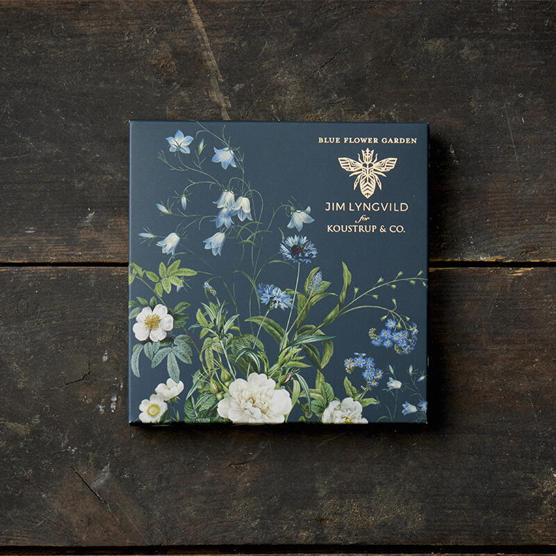 Blue flower garden - Kvardratisk kortmappe Jim Lyngvild