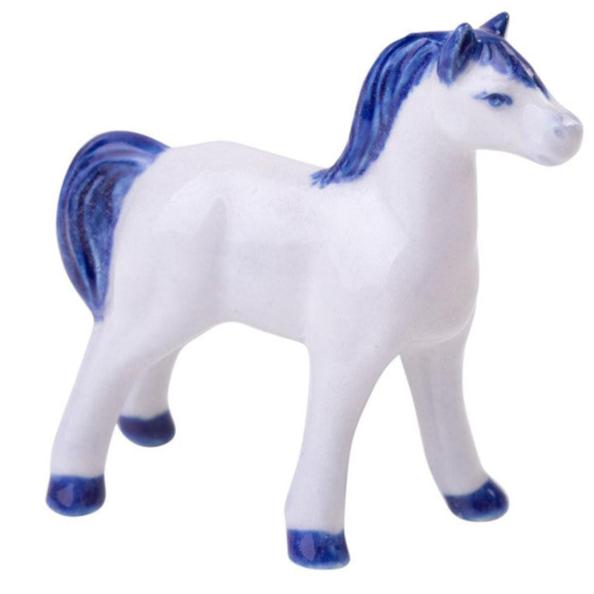 Miniature hest i Keramik Heinen Delfts Blauw