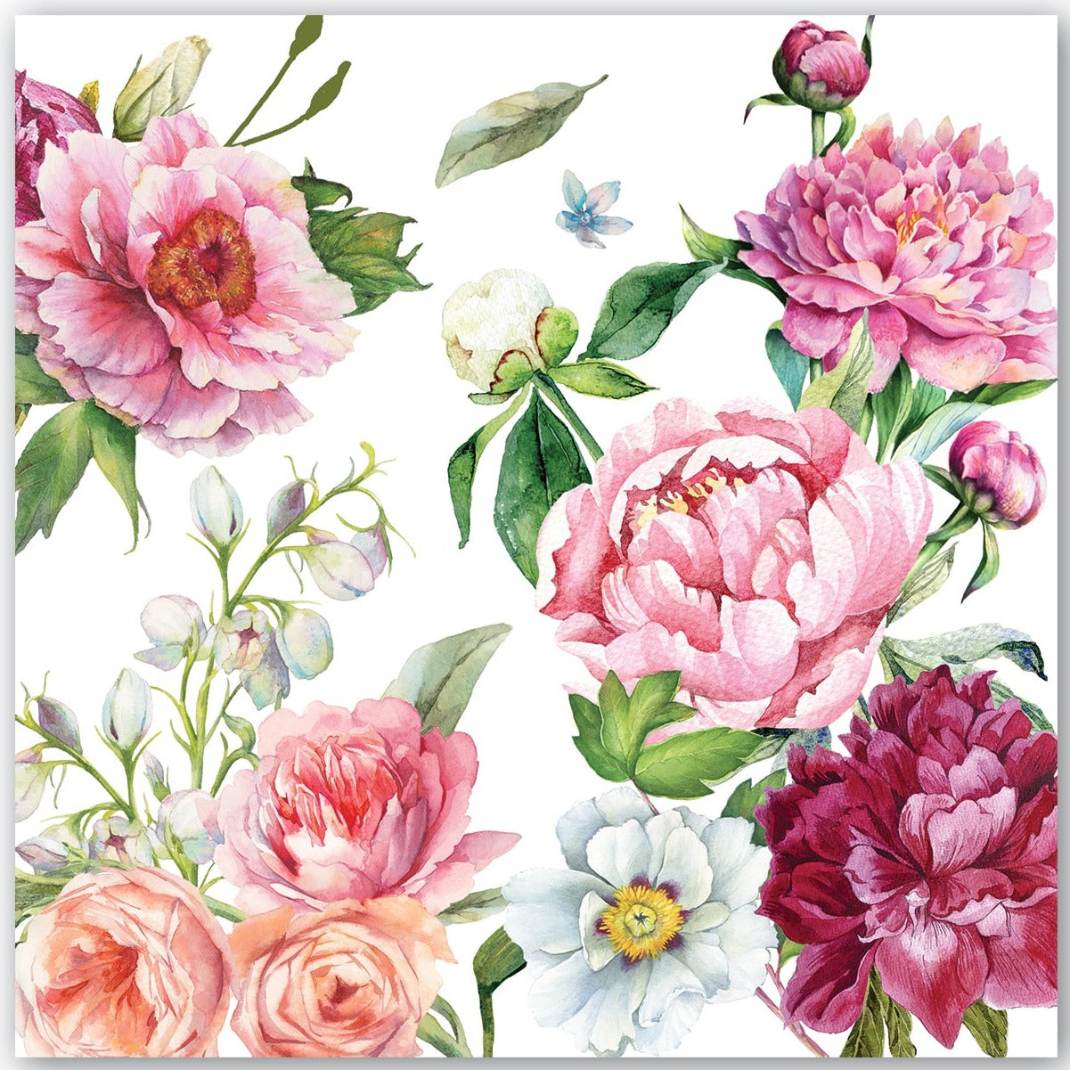 Kaffe servietter Blush peony Michel Design Works