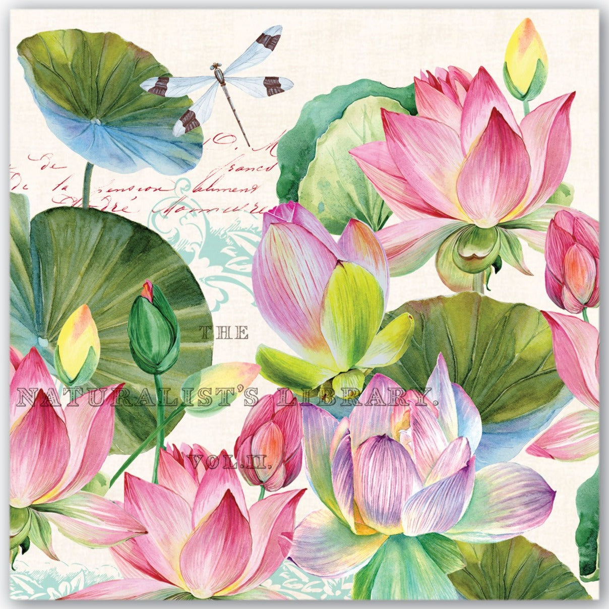 Kaffe servietter Water Lilies - Michel Design Works Michel design works