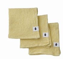 Vaskeklud vaffelvævet lemon fra bungalow 3 stk Bungalow