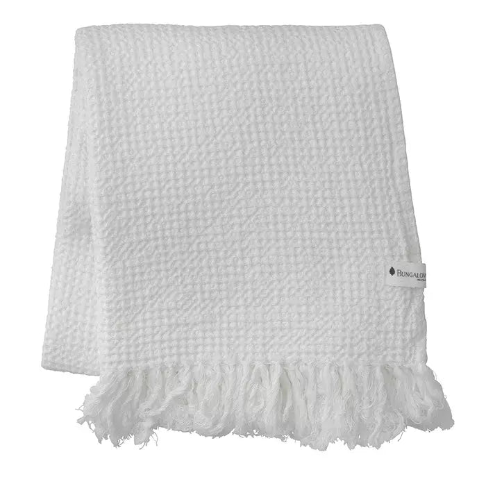 Håndklæde Bungalow vaffelvævet Shell 100x170 cm