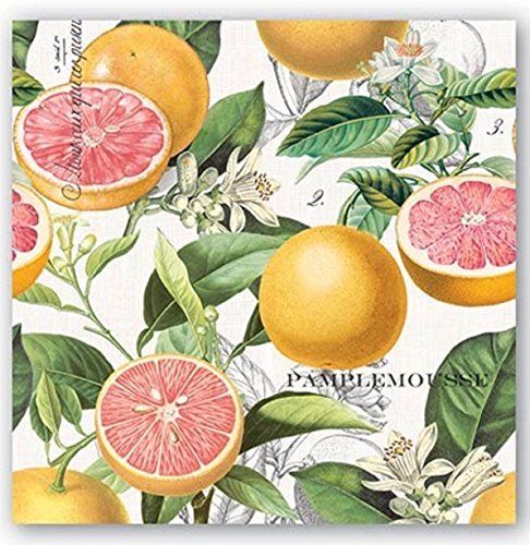 Frokost servietter Pink Grapefruit Michel design works