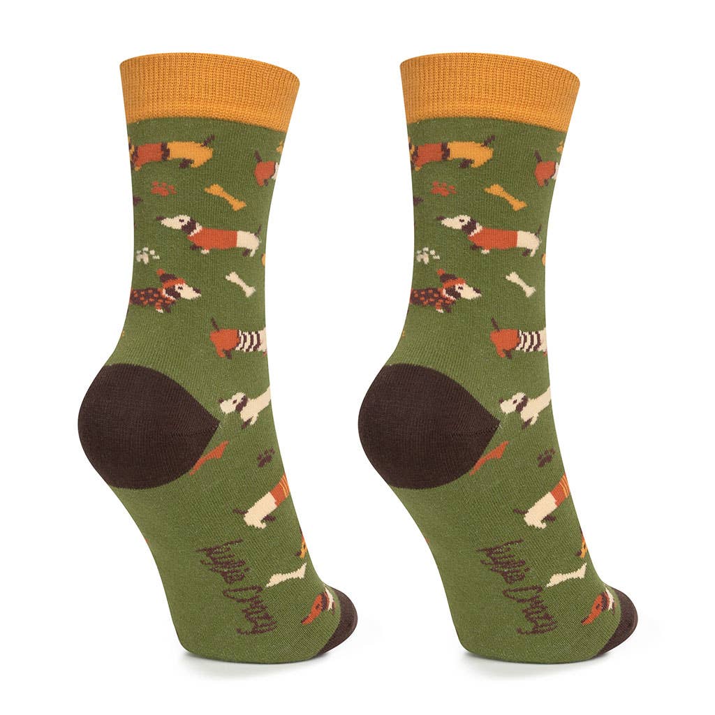 Holdbare og sjove bomuldssokker til børn med hundemotiv - KYLIE CRAZY KYLIE CRAZY