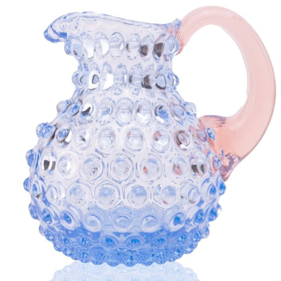 Kande Hobnail Anna Von Lipa 0,5 Liter Blå med rosa hank Anna Von Lipa