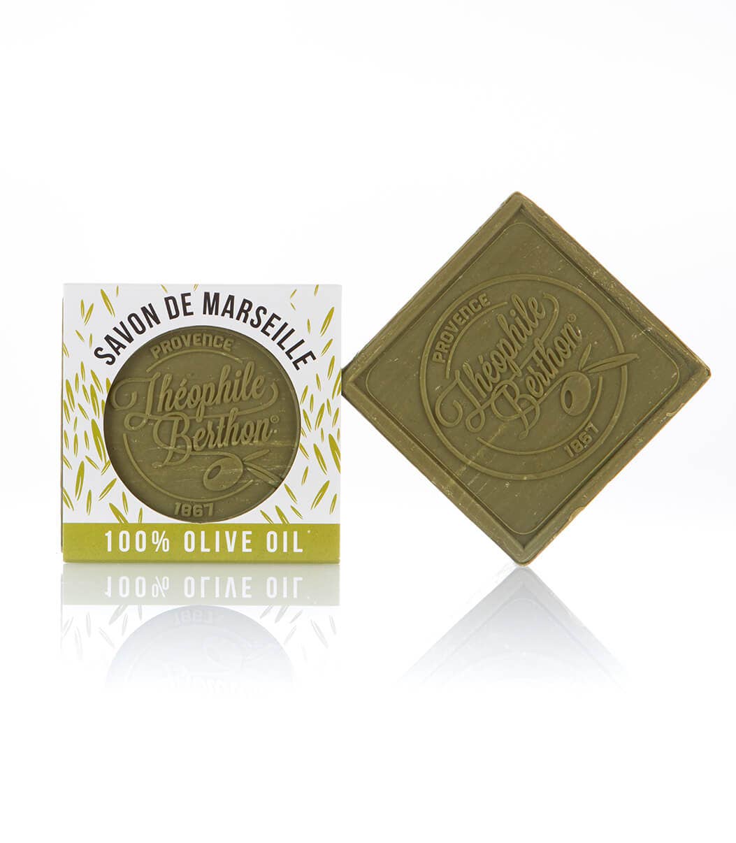 Traditionel firkantet Marseille sæbe 100% olivenolie 100 gram