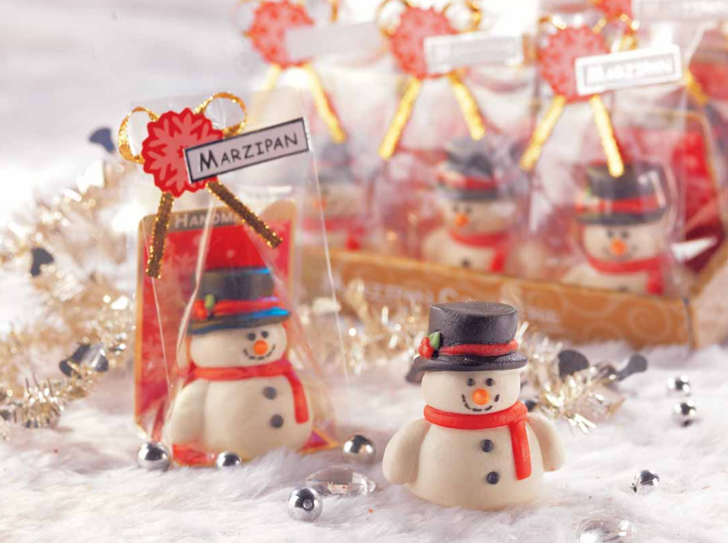 Marcipan snemand i gavepose 45 gram ADG Diffusion