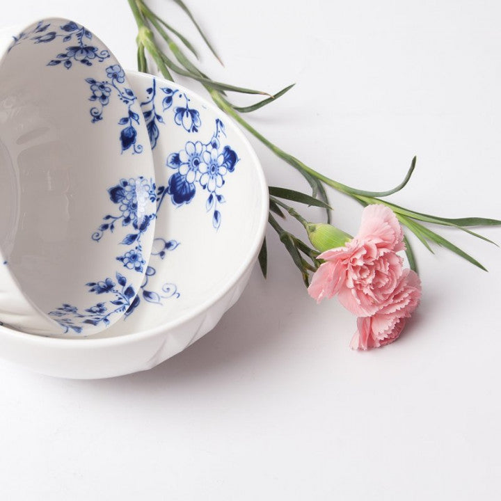 Yoghurtskål Origami Blå Blomster - Heinen Delfts Blauw Heinen Delfts Blauw