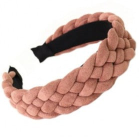 Hårbøjle snoet rosa eCarla