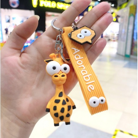 Nøglering med giraf vedhæng eCarla