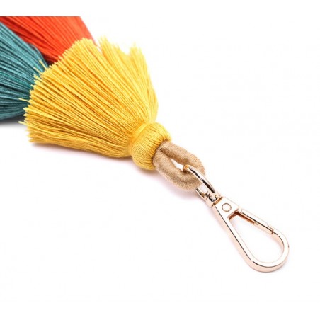 Stor kvast Pom nøglering eCarla