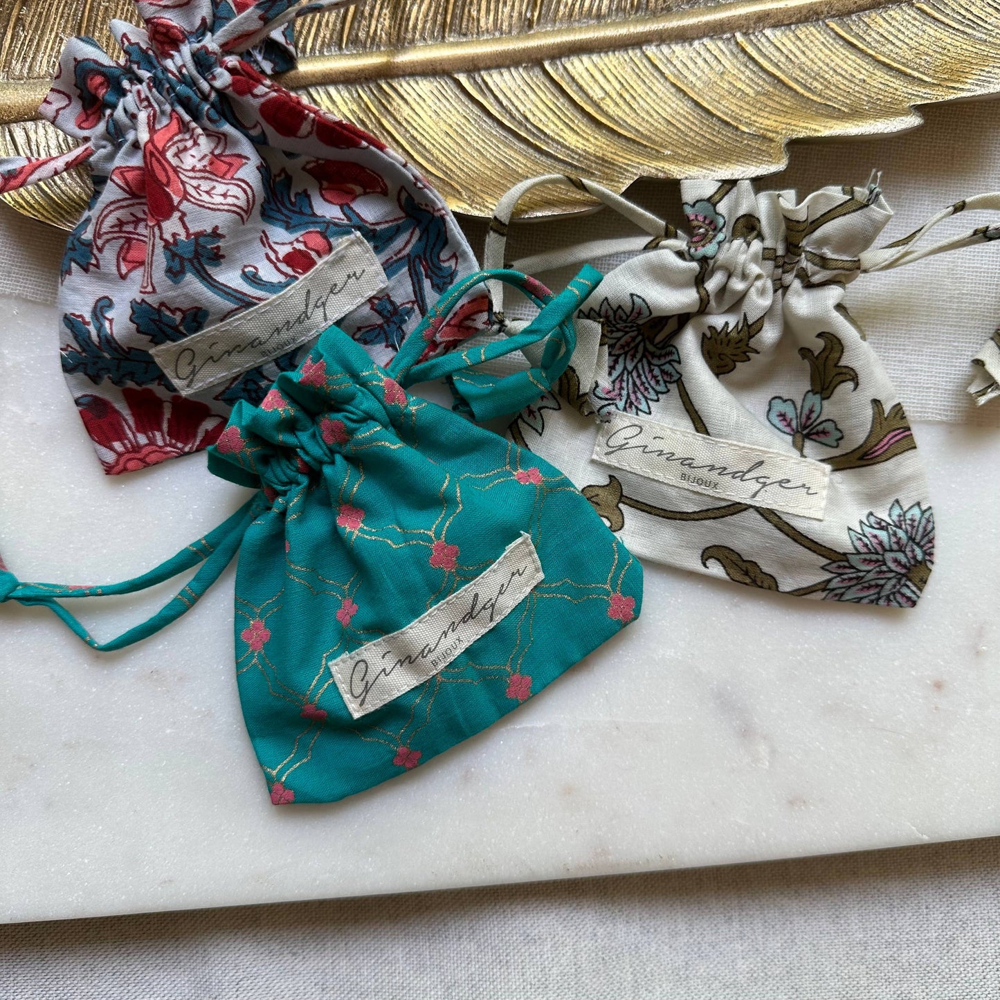 Halskæde turmaliner rhodochrosits og labradorit - Saanvi GINANDGER