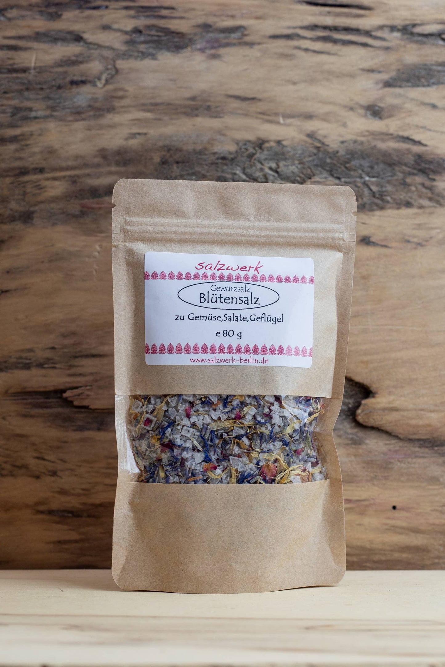 Blomstrende Salt 70g - Dekorativt Blomstersalt med Roser & Lavendel Salzwerk Berlin