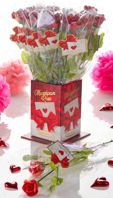 Rød rose i marcipan ADG Diffusion
