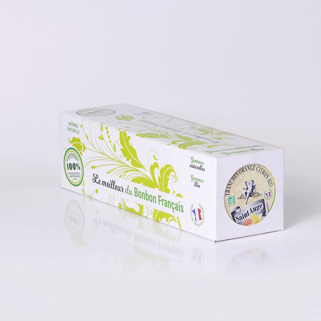 Økologiske bon bon bolcher Citron/Appelsin Bonbon-France