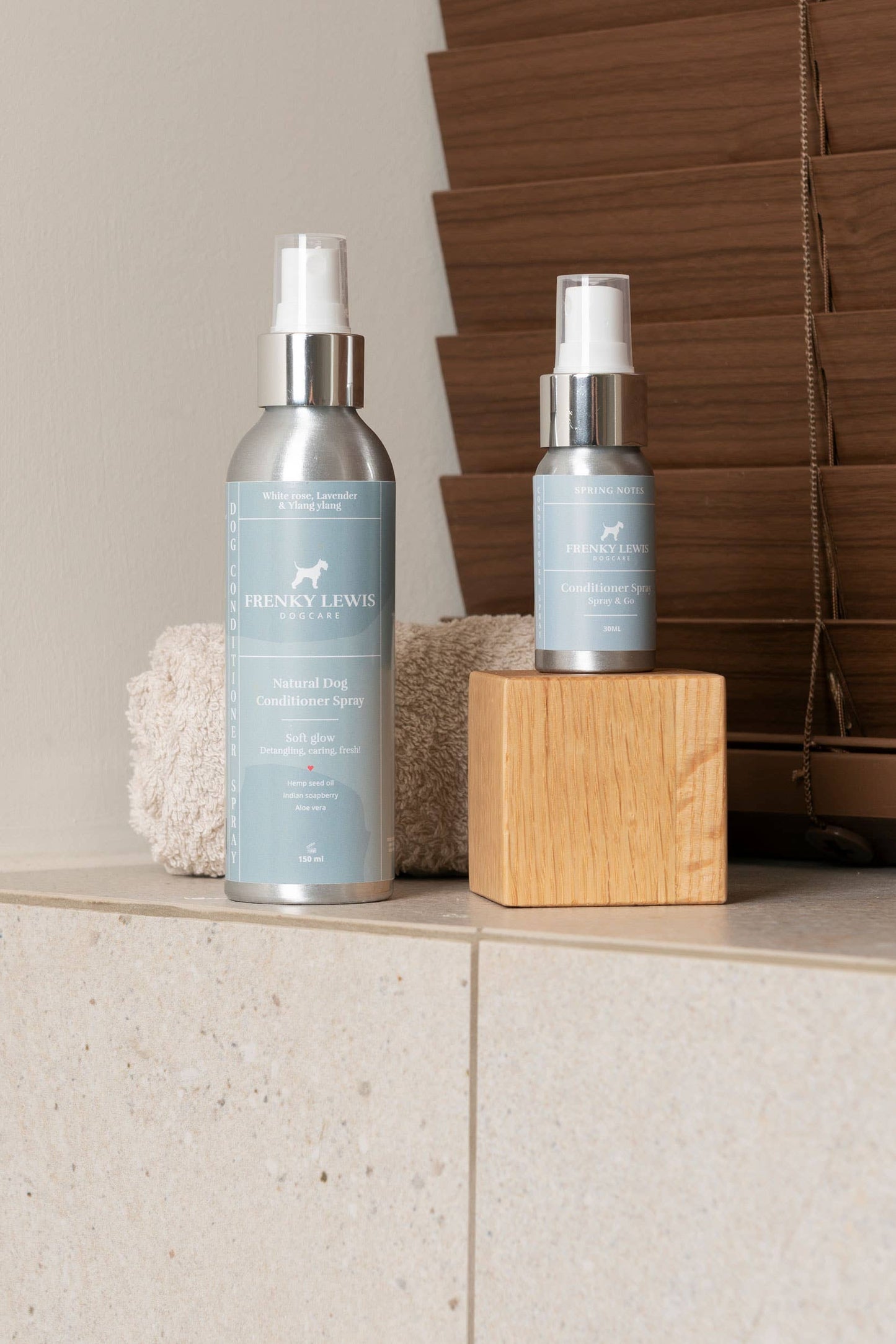 Tør Shampoo & Balsam Hvid Rose, Lavendel & Ylang Ylang - 100% Naturlig - 150ml Frenky Lewis