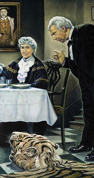 dinner for one nytår serviet