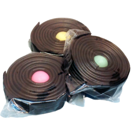 Lakridsrulle med tyggegummi 40 gram