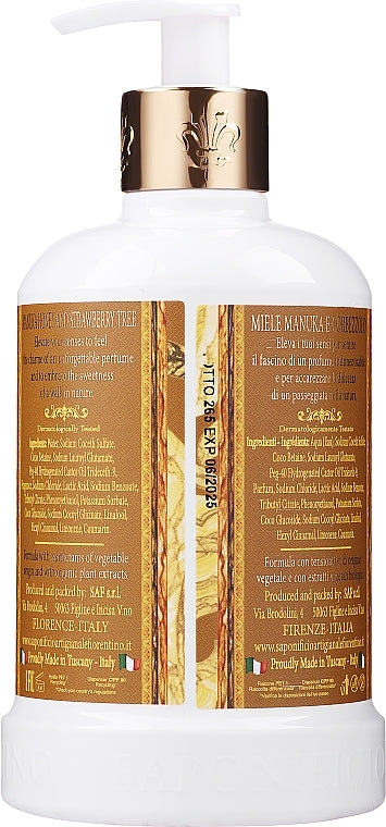Fiorentino Luksus Håndsæbe Manuka Honey Strawberry tree 500 ml