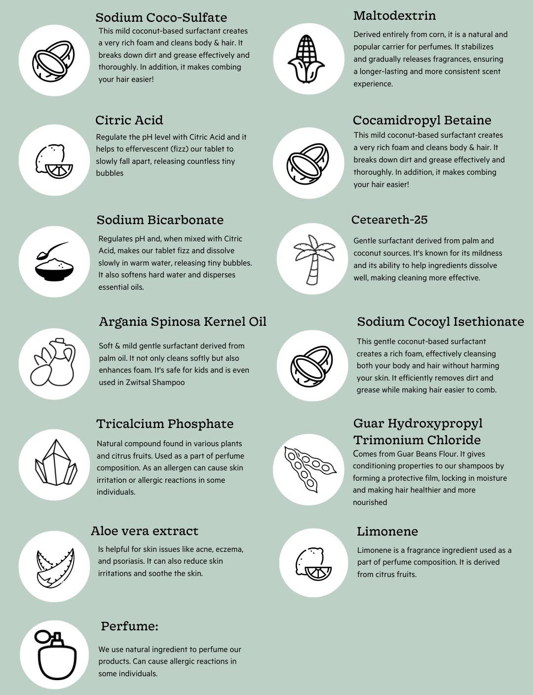 Bruseskum Tabletter Refill Sæt Eukalyptus & Vanille - 4 stk The Green Lab Co.