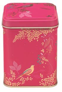 Tedåse Tin Pink med Fugle 100g - Sara Miller London Køkkenopbevaring Sara Miller London