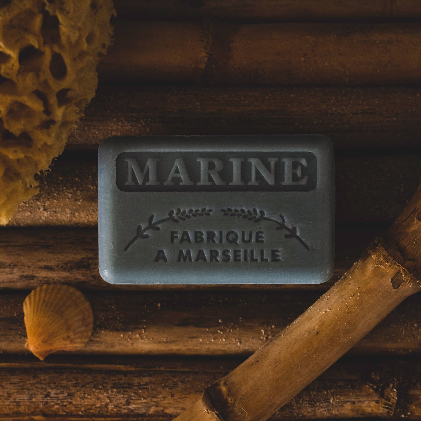 Marseille Sæbe Marine 125g - Håndlavet med Sheasmør Marseille sæbe Savons.nl - Savon de marseille distributeur