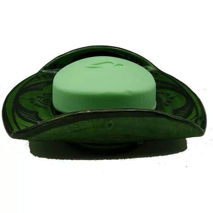 Keramisk sæbeskål Terracotta Marrokansk grøn/sort