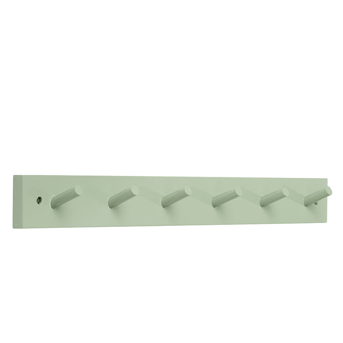 Lacquer Hanger Ivy green w/6 Hooks M