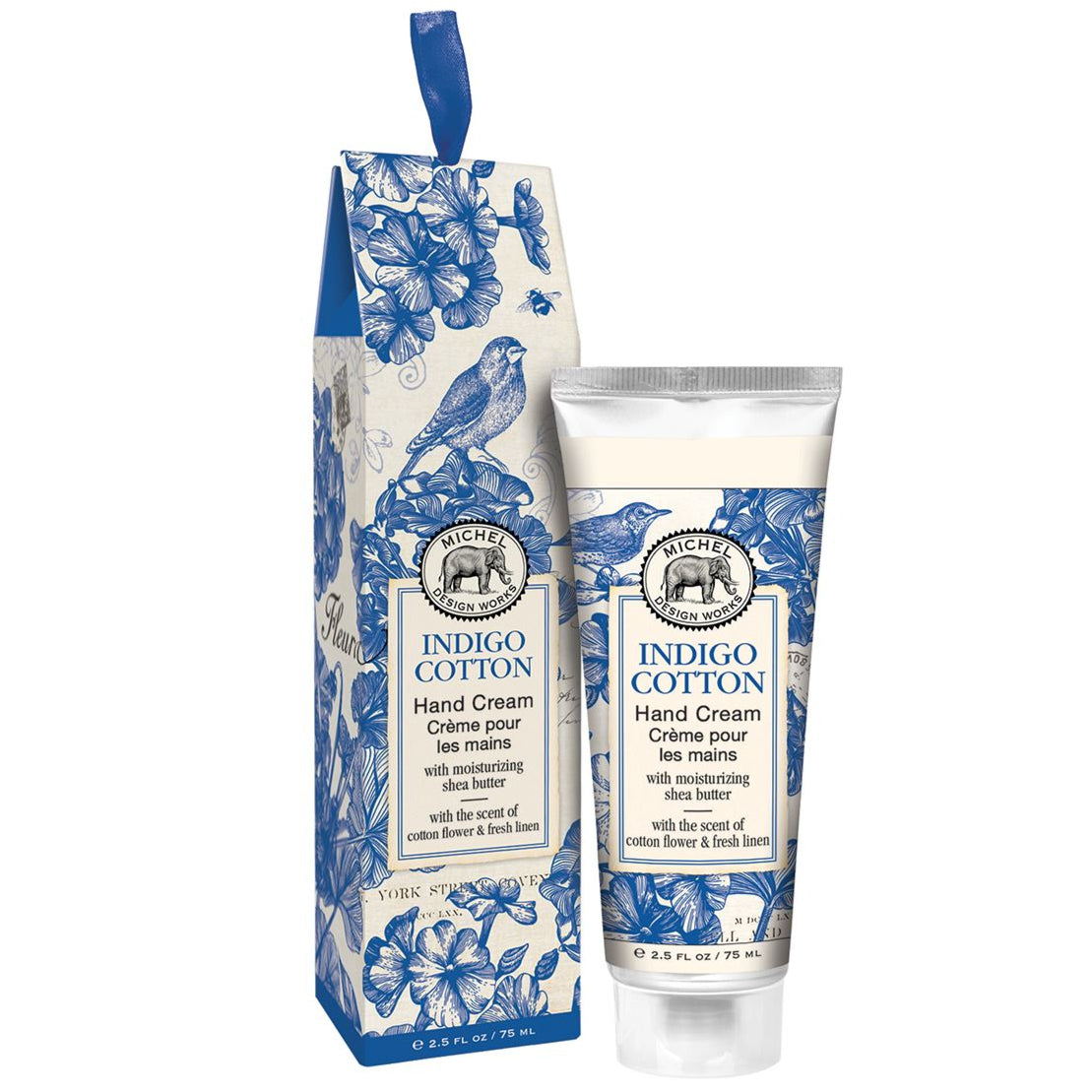 Håndcreme i gaveæske Indigo cotton Michel design works