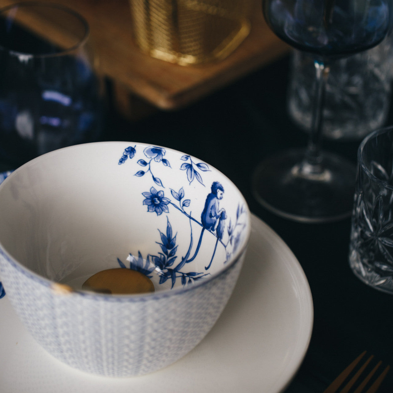 Suppeskål Aber Blå Blomster ø15 cm - Heinen Delfts Blauw Heinen Delfts Blauw