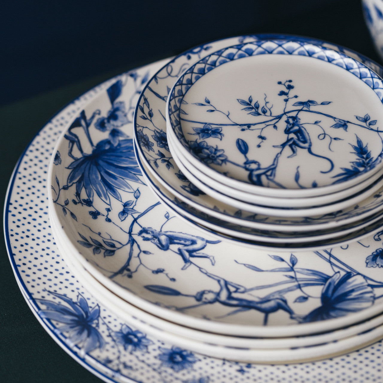 Middagstallerken med aber ø26,5 cm Heinen Delfts Blauw