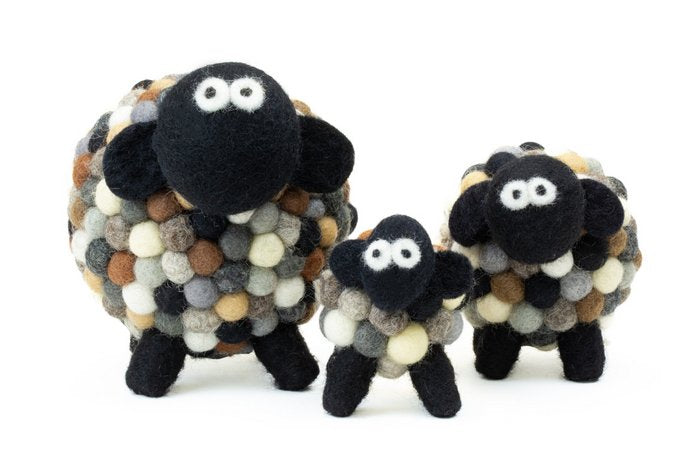 Filt Får 10 cm 100% Ren Uld - Håndlavet Samleobjekt Erin Knitwear Erin Knitwear