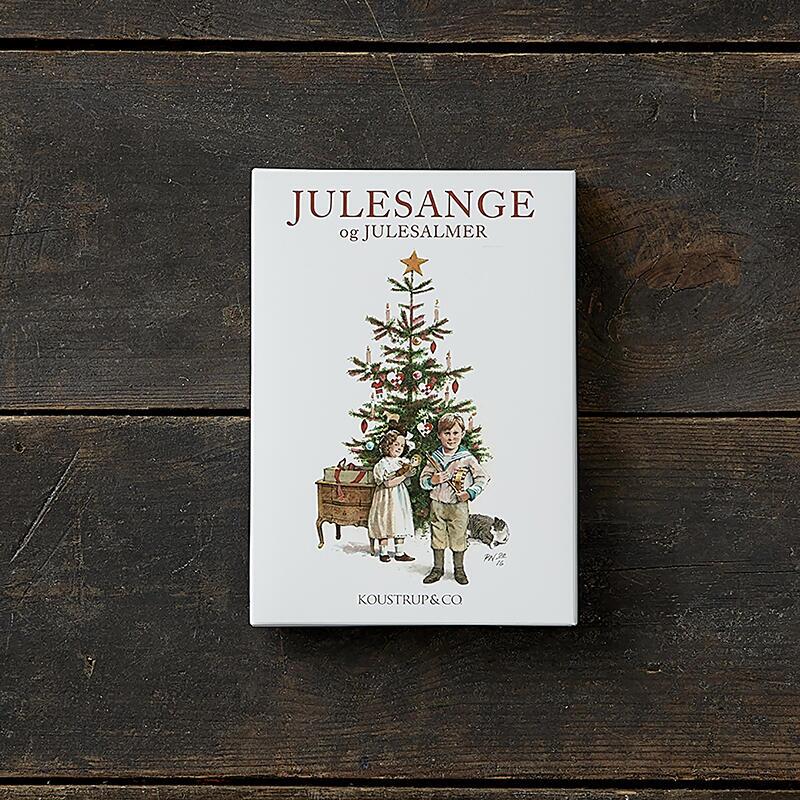 Julekort med julesange 8 kort i mappe Koustrup & Co