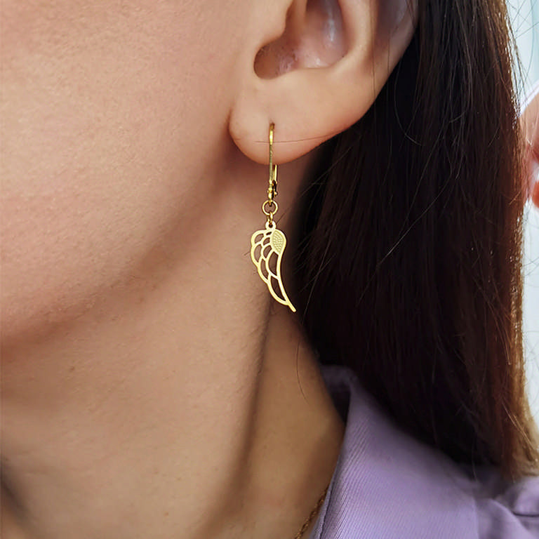 Øreringe vinger med mønster eCarla