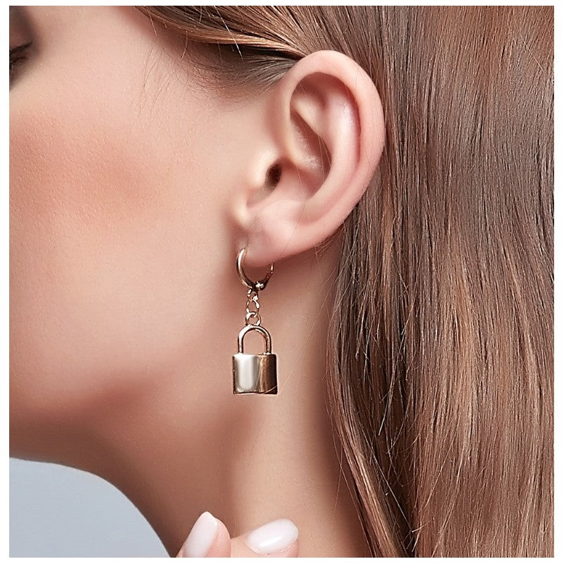 Øreringe hængelås Ecarla eCarla