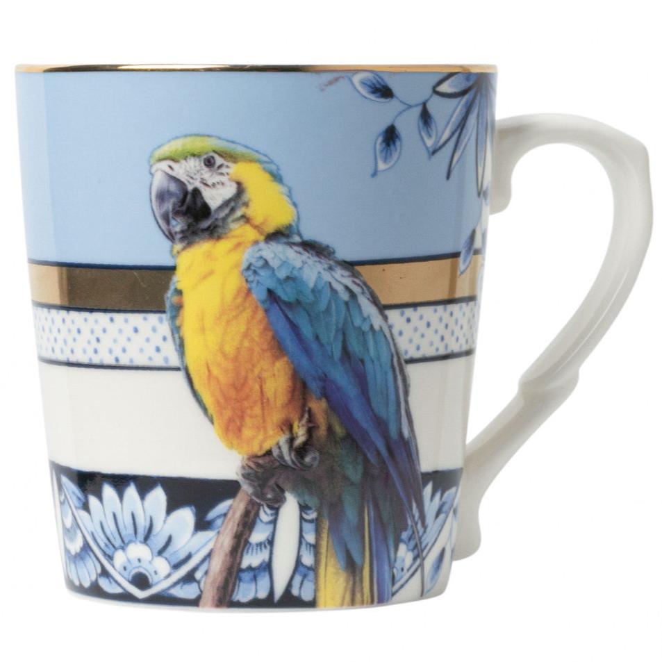 Krus Keramik Mandala Papegøje 300 ml Delftblå - Heinen Delfts Blauw Heinen Delfts Blauw