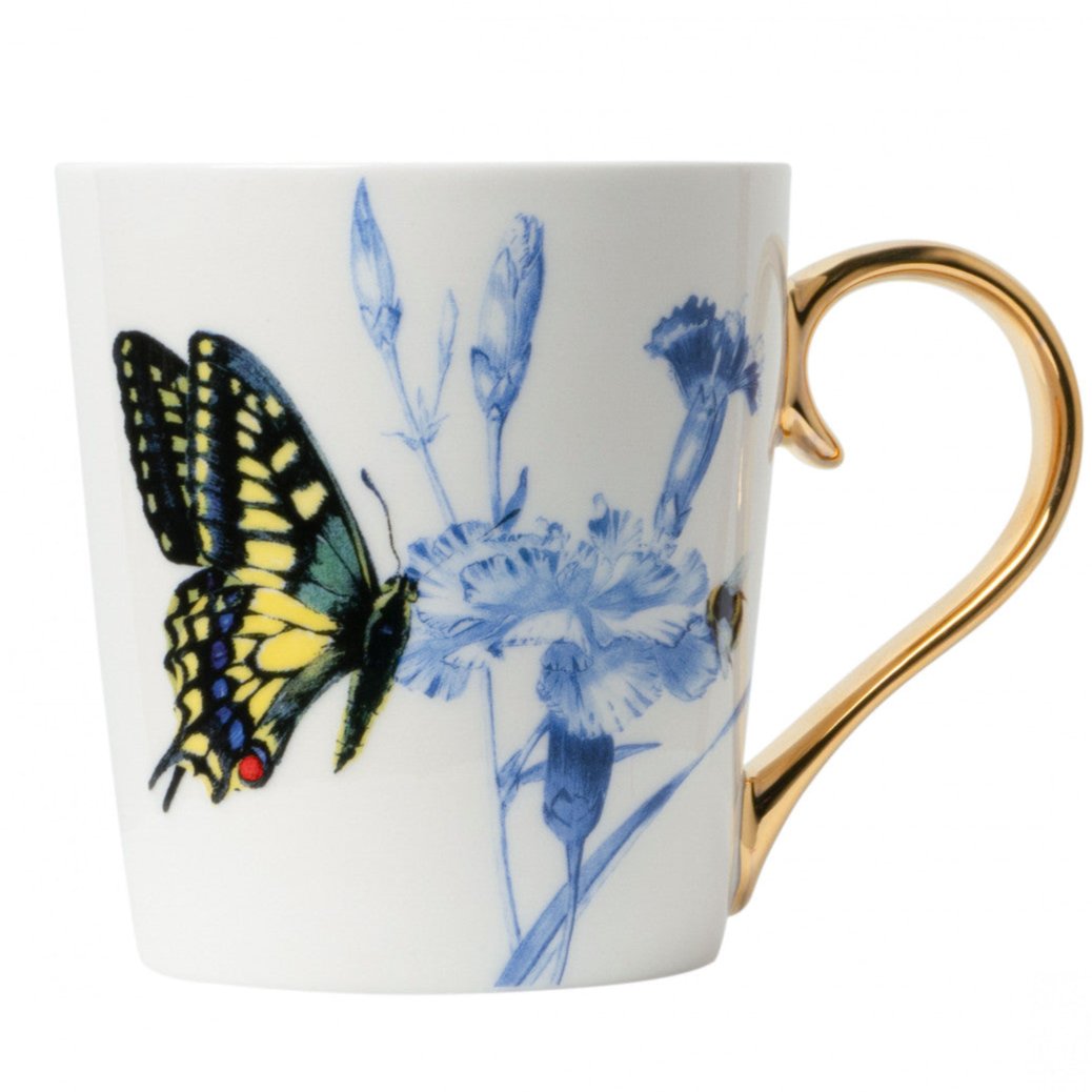 Krus Swallowtail med guld hank Heinen Delfts Blauw