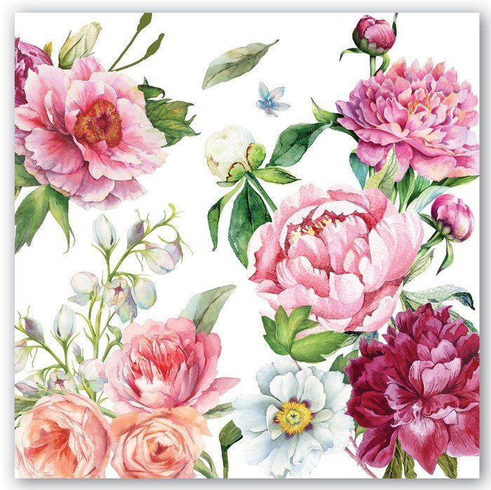 Frokost servietter Blush Peony Michel design works