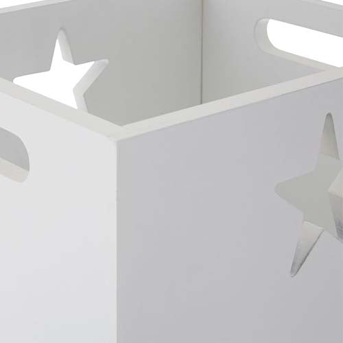 Trækasse hvid med stjerne Kids Concept