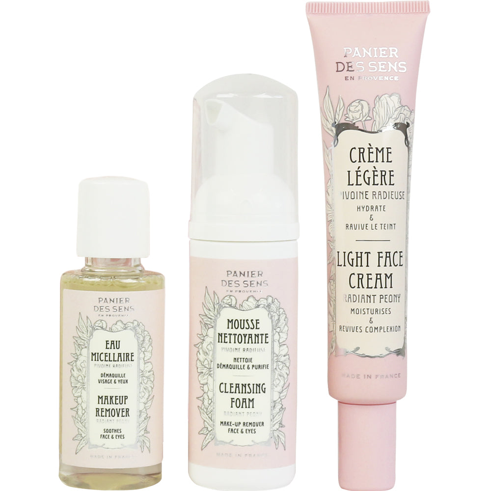 Radiant Travel face care set