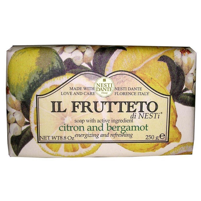 Italiensk vegetabilsk sæbe Citrus og Bergamot 250 gram