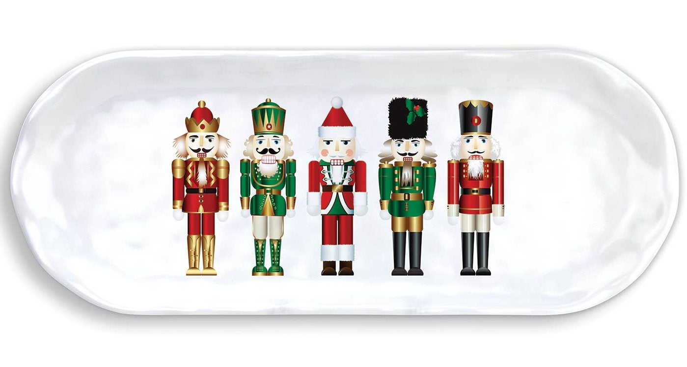 Ovalt fad NUTCRACKER melamin Michel Design Works
